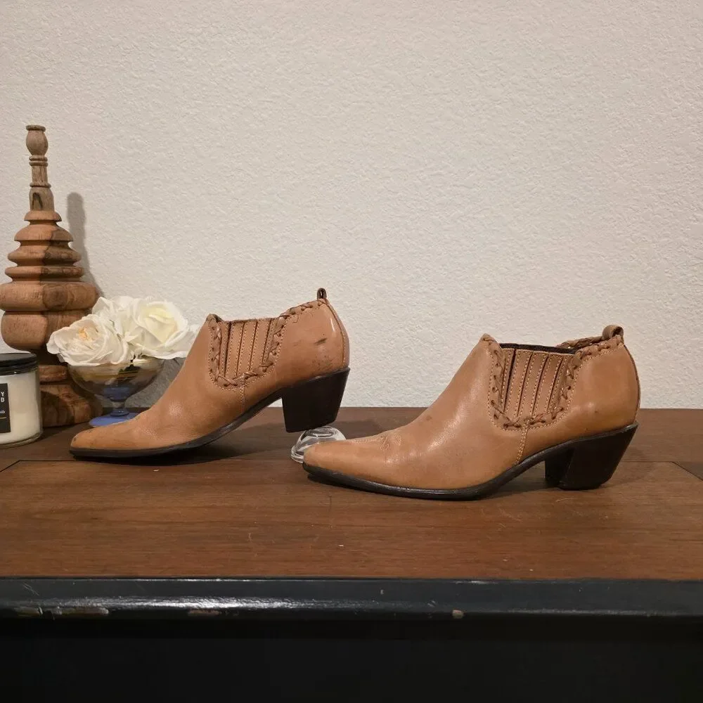 Vintage Dingo Cowboy Ankle Boots Sz 8
